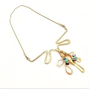 Metal shape Sculpture Necklace